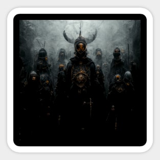 The Dark Army of the Vikings | Black and Gold Sticker